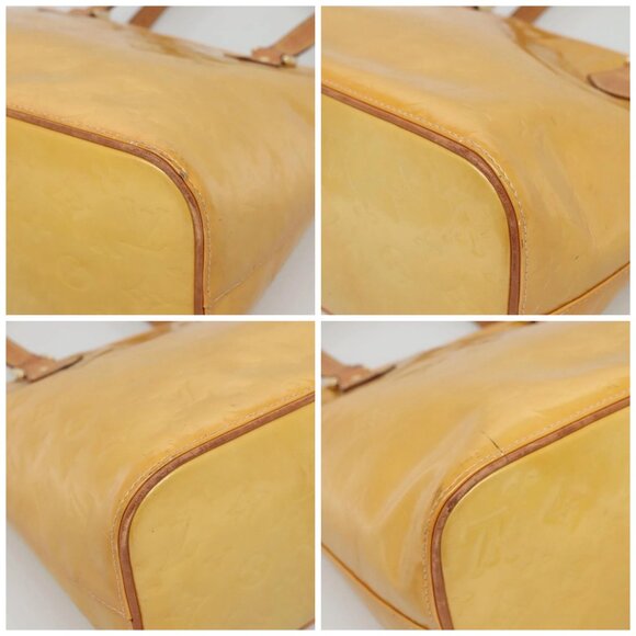 LOUIS VUITTON Monogram Vernis Houston Hand Bag Beige - Picture 15 of 15
